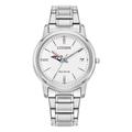 Women's Citizen Watch Silver Carroll University Pioneers Eco-Drive White Dial Stainless Steel