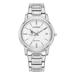 Women's Citizen Watch Silver Manhattan Jaspers Eco-Drive White Dial Stainless Steel