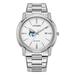 Men's Citizen Watch Silver Georgia College Bobcats Eco-Drive White Dial Stainless Steel