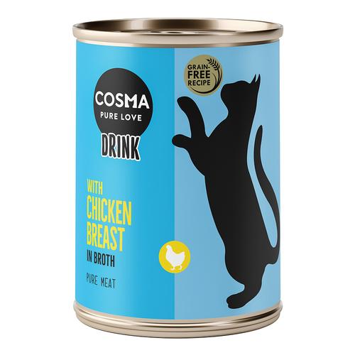 24x 100g Cosma Drink Hühnchenbrust Katzenfutter nass