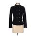 Talbots Coat: Short Black Print Jackets & Outerwear - Women's Size 2 Petite