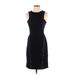 BCBGMAXAZRIA Casual Dress - Sheath High Neck Sleeveless: Black Solid Dresses - New - Women's Size 4