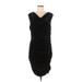 H&M Casual Dress - Midi Cowl Neck Sleeveless: Black Solid Dresses - Women's Size Medium