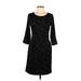 Banana Republic Factory Store Casual Dress - Sheath: Black Print Dresses - Women's Size 6