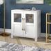 Wade Logan® Bogosian Accent Cabinet Wood in White | 32 H x 28 W x 14 D in | Wayfair 3E0271FBE04F48A2842E97D98997D5A7