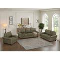 Canora Grey Selcan - Piece Living Room Set Faux Leather in Gray | 34.5 H x 31.89 W in | Wayfair Living Room Sets 2BF3BA48499644ED99CAE06EEBCC9DBC
