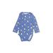 The Children's Place Short Sleeve Onesie: Blue Bottoms - Size 12-18 Month