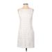 Southern Tide Casual Dress - Shift High Neck Sleeveless: White Print Dresses - Women's Size 0