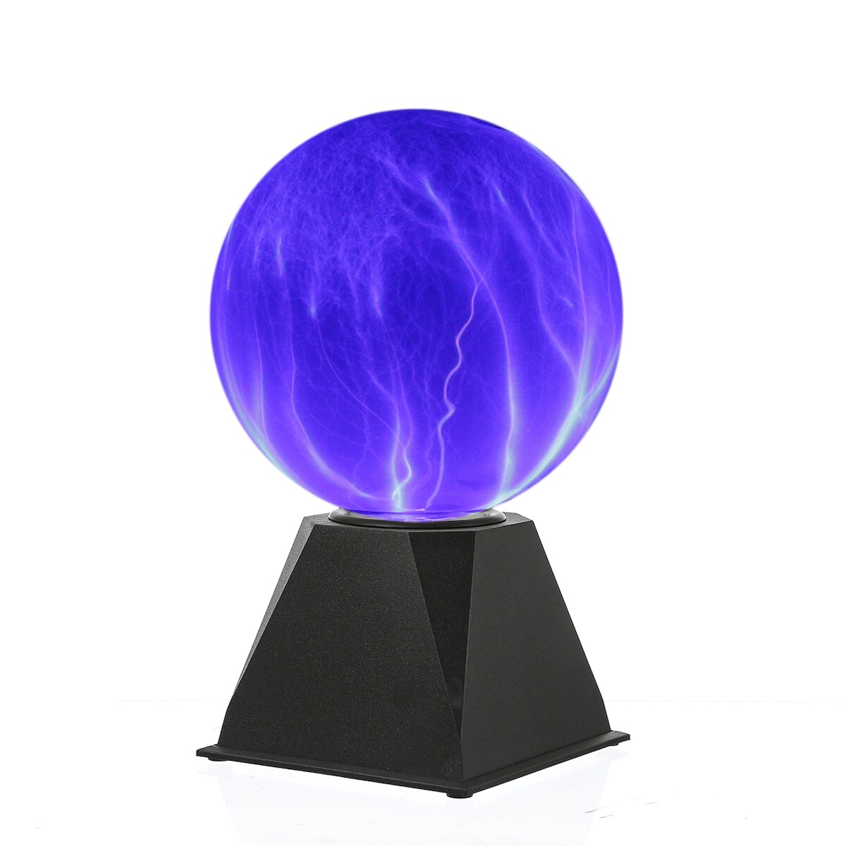 SATISFIRE Plasmakugel Plasmaball Retro Lichteffekt mit Blitzshow Automatik blau Image