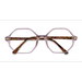 Female s square Transparent Light Brown Acetate Prescription eyeglasses - Eyebuydirect s Ray-Ban RB5472 Britt