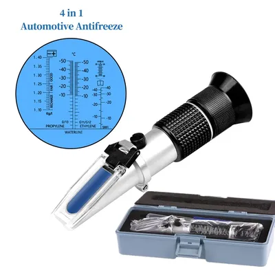 4 in 1 Car Antifreez Refractometer Gauge Automotive Battery Cooling Liquid Tester Adblue Glass Water