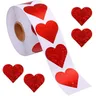 100-500 pz adesivo cuore rosso per san valentino carta imballaggio adesivo san valentino amore
