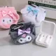 Sanrio Plush Wallet My Melody Kuromi Anime Coin Purse Cute Cinnamoroll Headphone Bag Women Cartoon