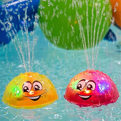 Giocattoli da bagno Spray acqua musica leggera ruota palla giocattoli per bambini per bambino bagno