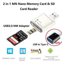 USB 3 0 nm Kartenleser 2 in 1 Nano-Speicher karte & SD-Kartenleser tragbarer USB-Flash-Speicher