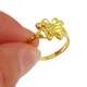 Mode Marke Schmuck Echt 24K Gold Farbe Ringe Schmetterling Gold Gefüllt Ringe Für Frauen Mädchen