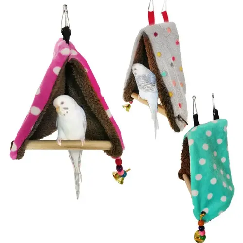 Warme Vogel Nest Bett Hängematte Haus Barsch für Papagei Sittich Finch Kanarienvogel Käfig Spielzeug