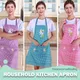 Niedliche Cartoon Kaninchen Küchen schürze für Männer Frauen Haus reinigungs werkzeuge rosa weiß