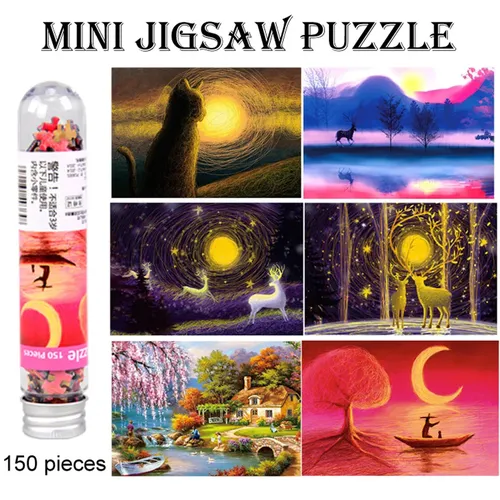 Erwachsene Mini Rundrohr Puzzles 150 Stück Puzzlespiel Kinder Souptoys Geschenk interessante Puzzle