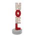 39" Lighted Red and Silver Noel Outdoor Christmas Sign Decoration