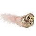 4" Pink Sequin Clip On Bird Christmas Ornament