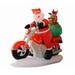 6.5' Inflatable Santa Claus on Motorcycle Lighted Christmas Yard Art Decoration
