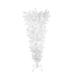 5.5' x 38" White Upside Down Spruce Medium Artificial Christmas Tree - Unlit