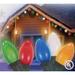 Set of 25 Opaque Multi-Color C9 Christmas Lights - Green Wire
