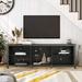 WESOME 70 inch TV Stands, Industrial Console Table with Adjustable Shelves - M