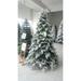 6.5' Pre-Lit Full Frosted Butte Fir Artificial Christmas Tree - Clear Lights