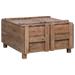 vidaXL Coffee Table 25.6"x25.6"x15" Solid Reclaimed Wood - 25.6" x 25.6" x 15"