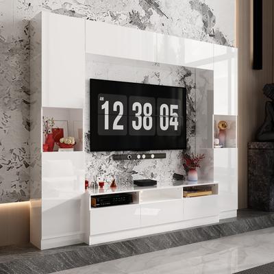 Glossy Entertainment Center TV Media Center Wall Storage Cabinet - 94.5"X78.7"