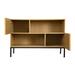 Sideboard Buffet Cabinet, Modern Accent Cabinet with Wavy Grain Door, Console Table with Storage