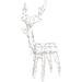 48" Lighted White Standing Reindeer Outdoor Christmas Yard Decoration