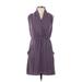 Wilfred Casual Dress - Mini V-Neck Sleeveless: Purple Print Dresses - Women's Size X-Small