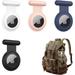 4 Pack Airtag Holder for Kids Hidden Waterproof Kids AirTag Case with Brooch Pin Full Silicone Airtag Tracker Case Accessories for Child Elderly Clothing Luggage Backpack