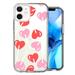 MUNDAZE Apple iPhone 12 Mini Heart Suckers Lollipop Valentines Day Candy Lovers Double Layer Phone Case Cover