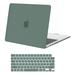Mosiso Case for MacBook Air 13.6 inch Case M2 A2681 M3 A3113 2022-2024 Protective Plastic Hard Shell Case & Keyboard Cover Skin for New M2 Mac Air 13.6 in with Touch ID Emerald Green