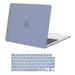 Mosiso Case for MacBook Air 13.6 inch Case M2 A2681 M3 A3113 2022-2024 Protective Plastic Hard Shell Case & Keyboard Cover Skin for New M2 Mac Air 13.6 in with Touch ID Lavender Gray