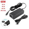 65W Desktop USB-C Type-C AC Adapter Laptop Charger For HP Lenovo Asus Dell Samsung Macbook