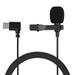 1PC Mini Wired Condenser Microphone Portable Collar Microphone Clip-on Lapel Lavalier Microphone Type-c Recording Mic for Phone