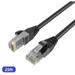 QualGear QG-CAT6O-CCA-25FT-BLK CAT 6 High Speed Internet and Ethernet Cable for Outdoors - Weatherproof 24AWG Up to 1 Gbps 250MHz Gold Plated Contacts RJ45 CCA Black - 25ft