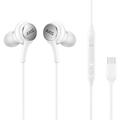 AKG TYPE-C Earphones for Samsung Galaxy S20 / S20+ / S20 Ultra - USB-C Headphones Earbuds w/ Mic Volume Control Headset Earpieces [Compatible With Samsung Galaxy S20 / S20+ / S20 Ultra] White