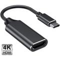 Usb C To Hdmi Adapter Type C To Hdmi 4k Adapter (Thunderbolt 3 Compatible) For Macbook Pro 2018/2017 Ipad Pro 2018 Samsung Note 9 / S9 / S10 Huawei Mate 20 / P20 And More (Black)