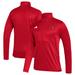 Men's adidas Red Louisville Cardinals Sideline Stadium Knit Quarter-Zip Pullover Top