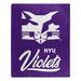 The Northwest Group NYU Violets 50" x 60" Signature Raschel Plush Throw Blanket