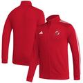 Men's adidas Red New Jersey Devils Raglan Full-Zip Track Jacket