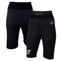 Women's adidas Black Kansas Jayhawks Sideline 7" Biker Shorts