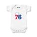 Newborn & Infant Chad Jake White Philadelphia 76ers Logo Bodysuit