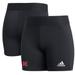 Women's adidas Black Nebraska Huskers Alphaskin Shorts